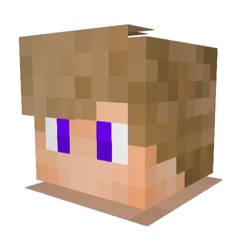 Eko_____ Minecraft avatar head, 3D render