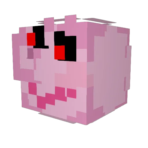 Ekreb Minecraft avatar head, 3D render