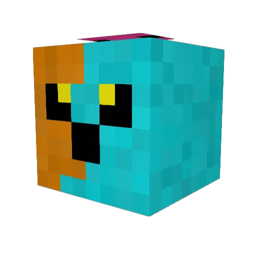 EkremTheLegit Minecraft avatar head, 3D render