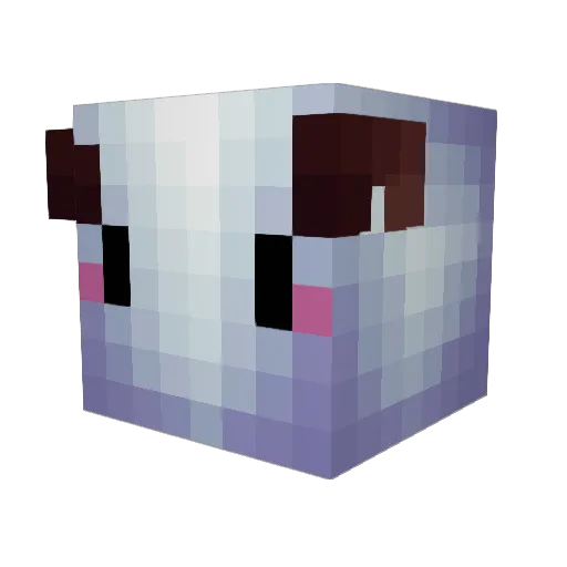 Ekyso Minecraft avatar head, 3D render