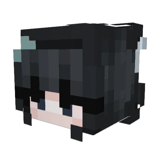 El1sek_ Minecraft avatar head, 3D render