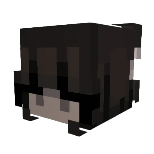 El1yana Minecraft avatar head, 3D render