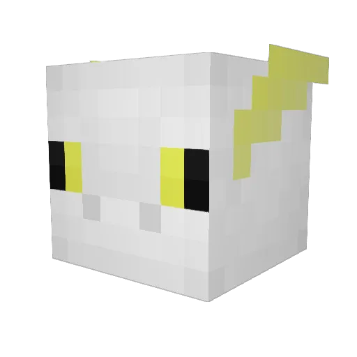 El3ktro06 Minecraft avatar head, 3D render