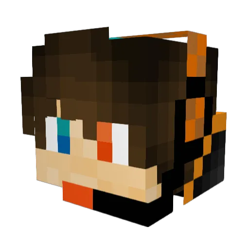 El3mEn7al_M4ge Minecraft avatar head, 3D render