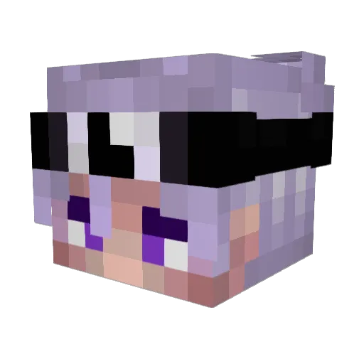 El3tronic Minecraft avatar head, 3D render