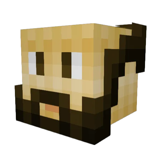 El4morfoS3xy Minecraft avatar head, 3D render