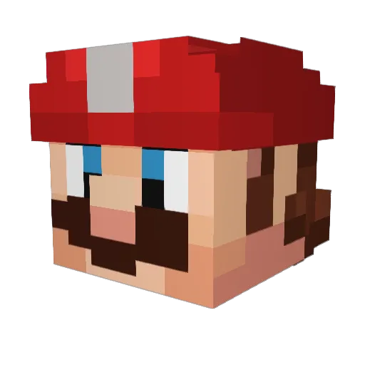 ElActivador Minecraft avatar head, 3D render