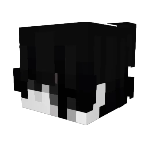 ElBaba Minecraft avatar head, 3D render