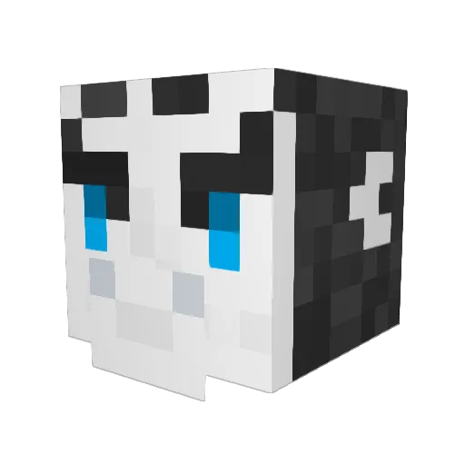ElBeeTilde Minecraft avatar head, 3D render