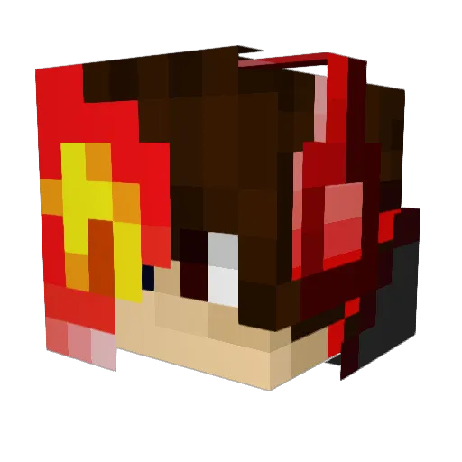 ElBrenas Minecraft avatar head, 3D render