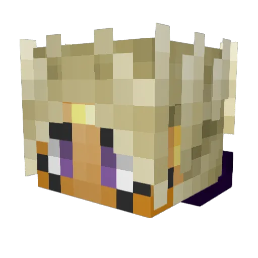 ElBrendano Minecraft avatar head, 3D render