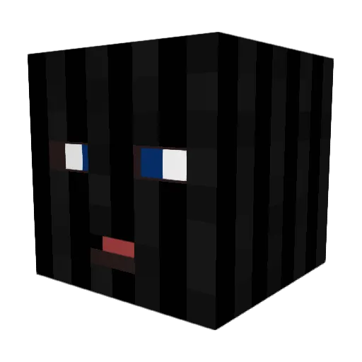 ElBriganter Minecraft avatar head, 3D render