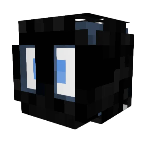 ElBuster Minecraft avatar head, 3D render