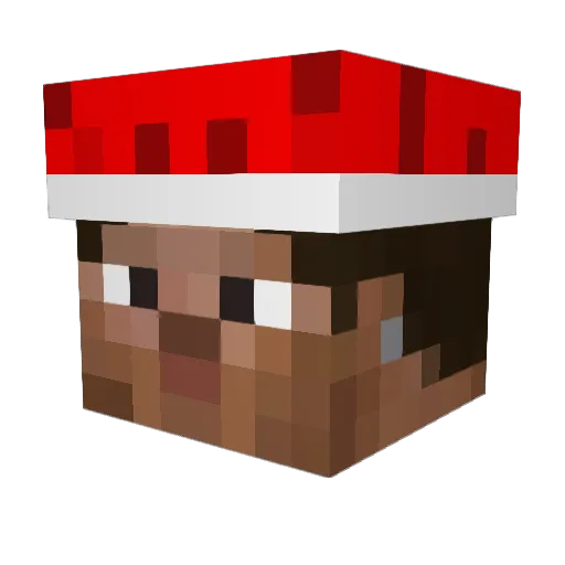 ElCampechano Minecraft avatar head, 3D render