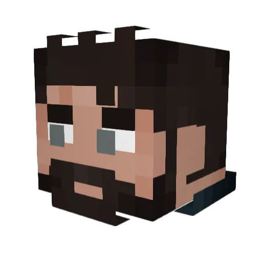 ElCarniceroDeArg Minecraft avatar head, 3D render