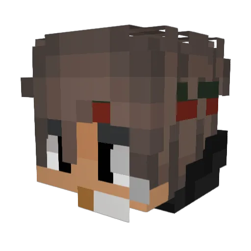 ElChappino Minecraft avatar head, 3D render