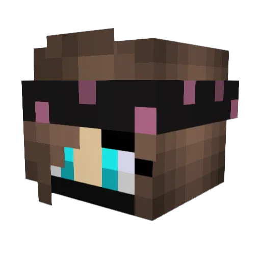 ElCharisaYT Minecraft avatar head, 3D render