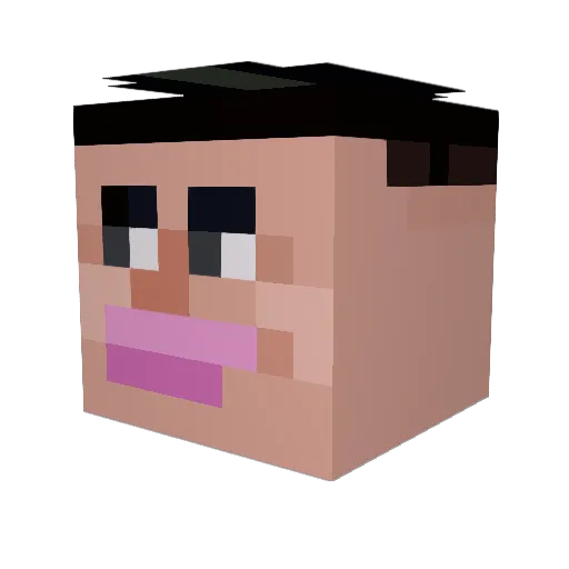 ElChido368 Minecraft avatar head, 3D render