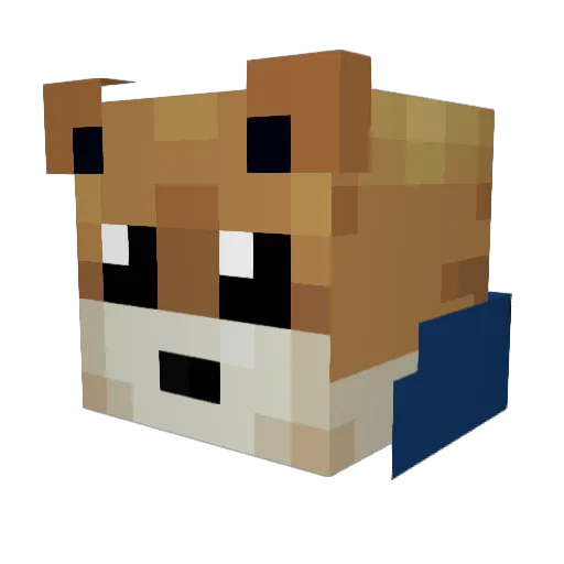 ElChifuuuZz Minecraft avatar head, 3D render