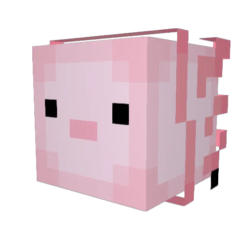 ElChino23 Minecraft avatar head, 3D render