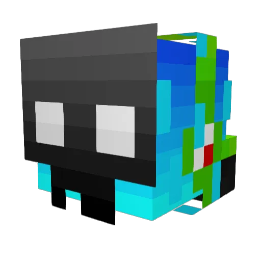ElChitChit Minecraft avatar head, 3D render