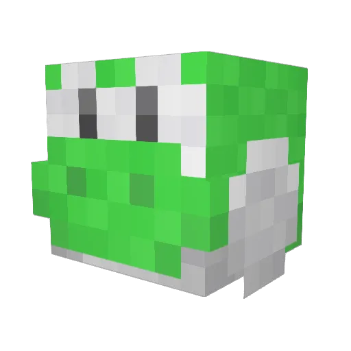 ElChori007 Minecraft avatar head, 3D render