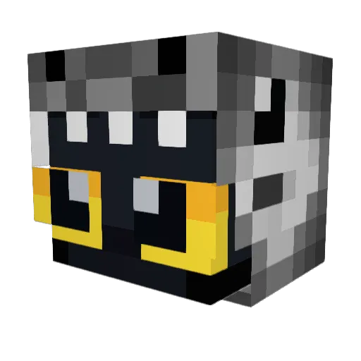 ElChubii Minecraft avatar head, 3D render