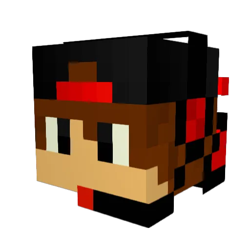 ElChuchas06 Minecraft avatar head, 3D render