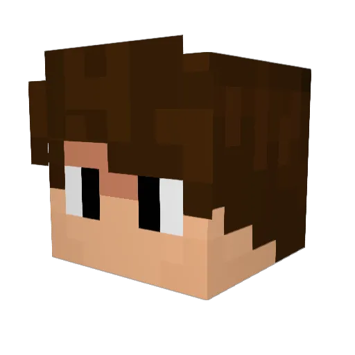 ElCiccio27 Minecraft avatar head, 3D render