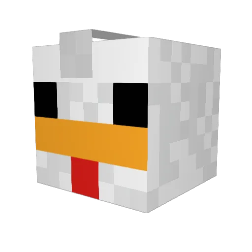 ElColesterol Minecraft avatar head, 3D render