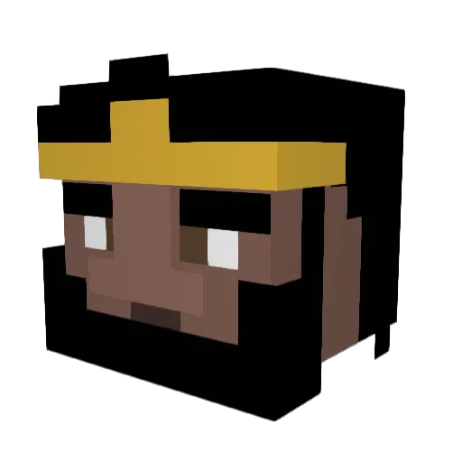 ElCondeV21 Minecraft avatar head, 3D render