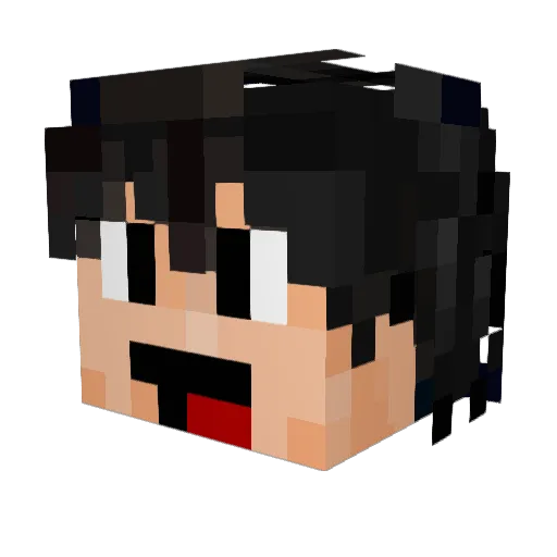 ElCrayon Minecraft avatar head, 3D render