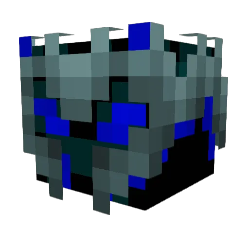ElCuervoo Minecraft avatar head, 3D render