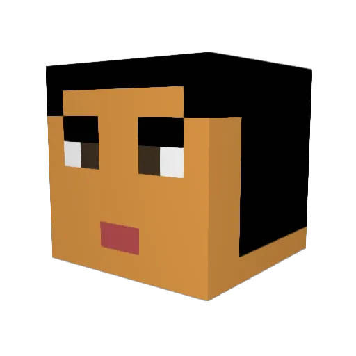 ElDany05 Minecraft avatar head, 3D render