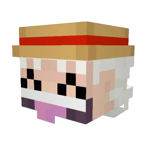 ElDastyMC Minecraft avatar head, 3D render