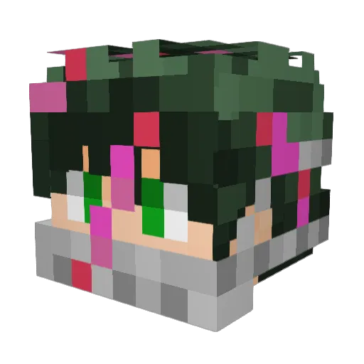 ElDekku18 Minecraft avatar head, 3D render