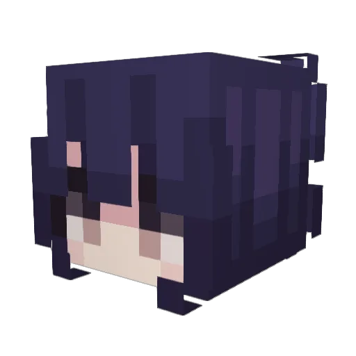 ElDemianDX Minecraft avatar head, 3D render