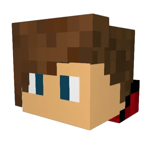 ElDenyziio Minecraft avatar head, 3D render