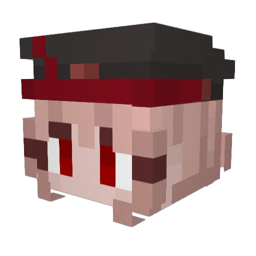 ElDerpSquid Minecraft avatar head, 3D render