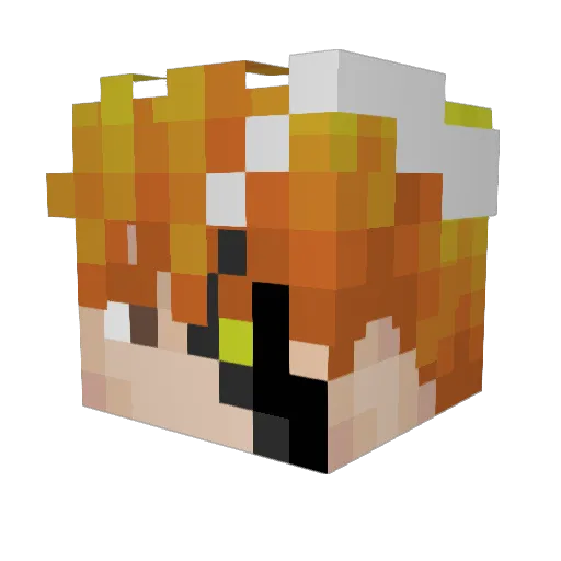 ElDetonaAncianas Minecraft avatar head, 3D render