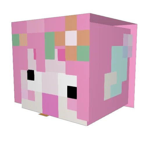 ElDexs Minecraft avatar head, 3D render