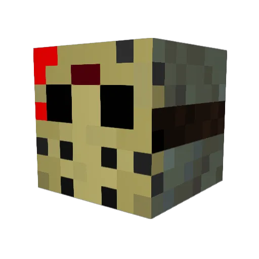 ElDiabloIV Minecraft avatar head, 3D render