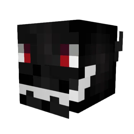 ElDiabloes Minecraft avatar head, 3D render