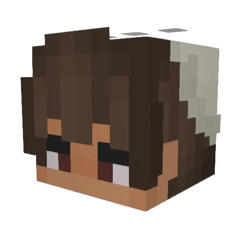 ElDiamonte Minecraft avatar head, 3D render