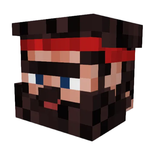 ElDicTaTor_ Minecraft avatar head, 3D render