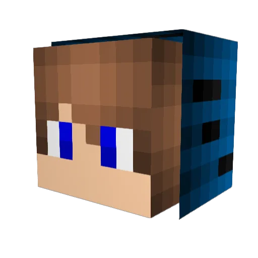 ElDieLLesta Minecraft avatar head, 3D render