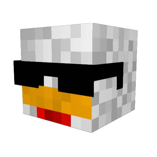 ElDiegoTeRektea Minecraft avatar head, 3D render