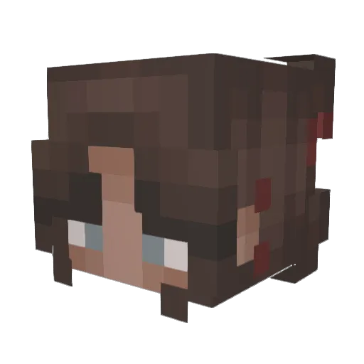 ElDieguitooooo Minecraft avatar head, 3D render