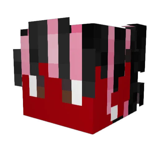 ElDivaSith Minecraft avatar head, 3D render