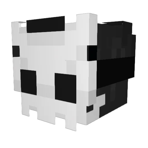 ElDixMC Minecraft avatar head, 3D render